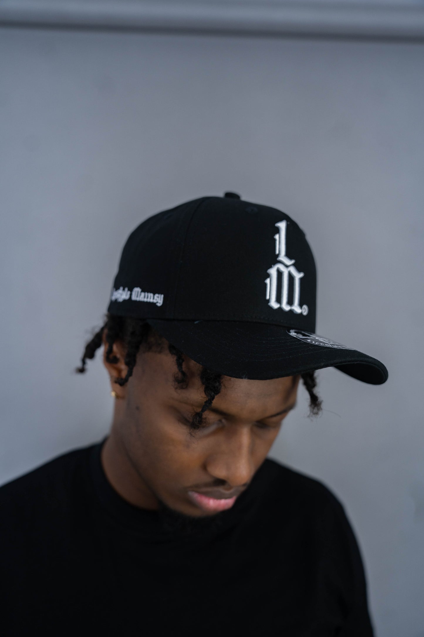 LM Black Baseball SnapBack Hat