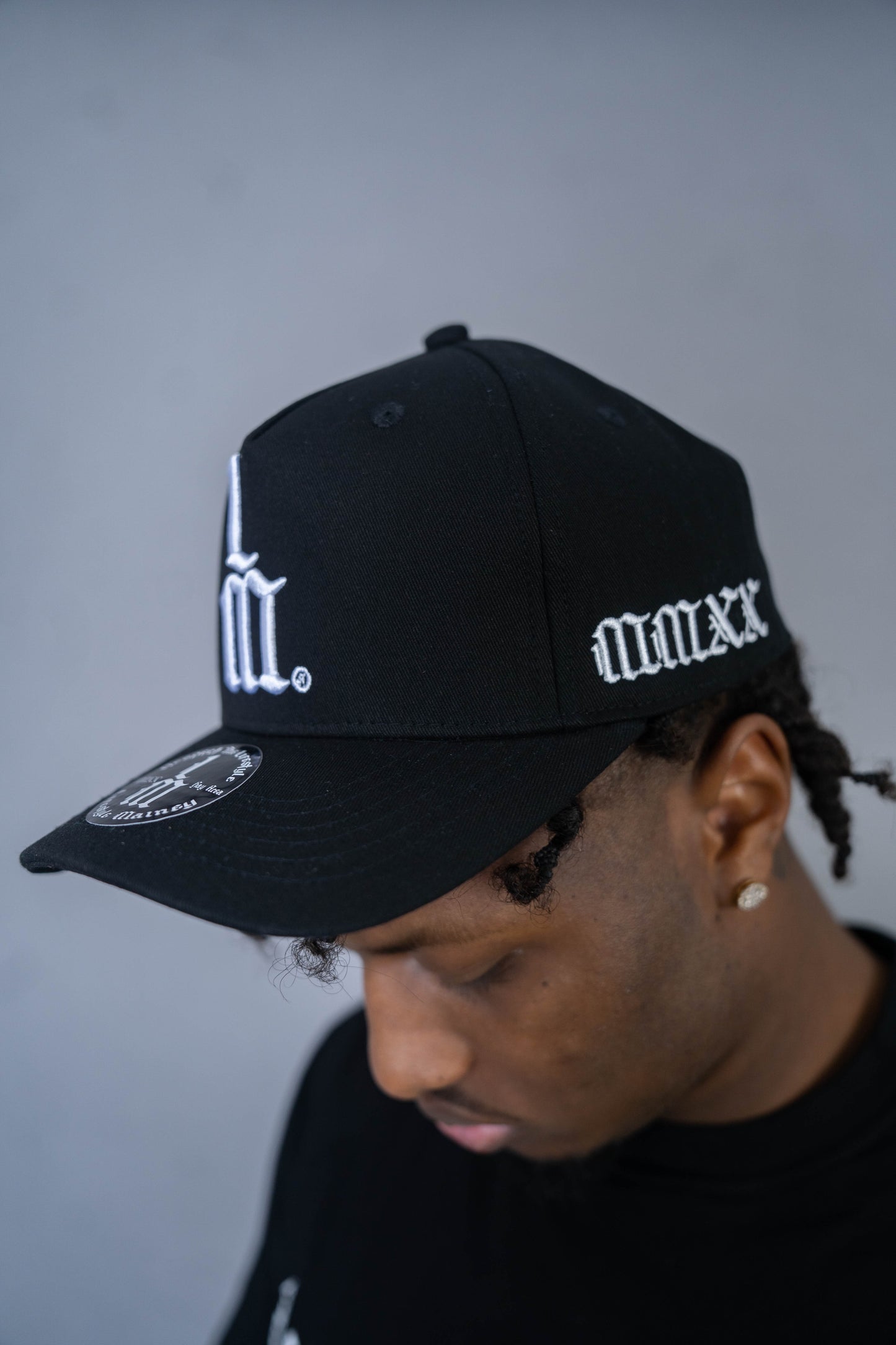 LM Black Baseball SnapBack Hat