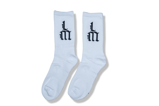 LM White Socks