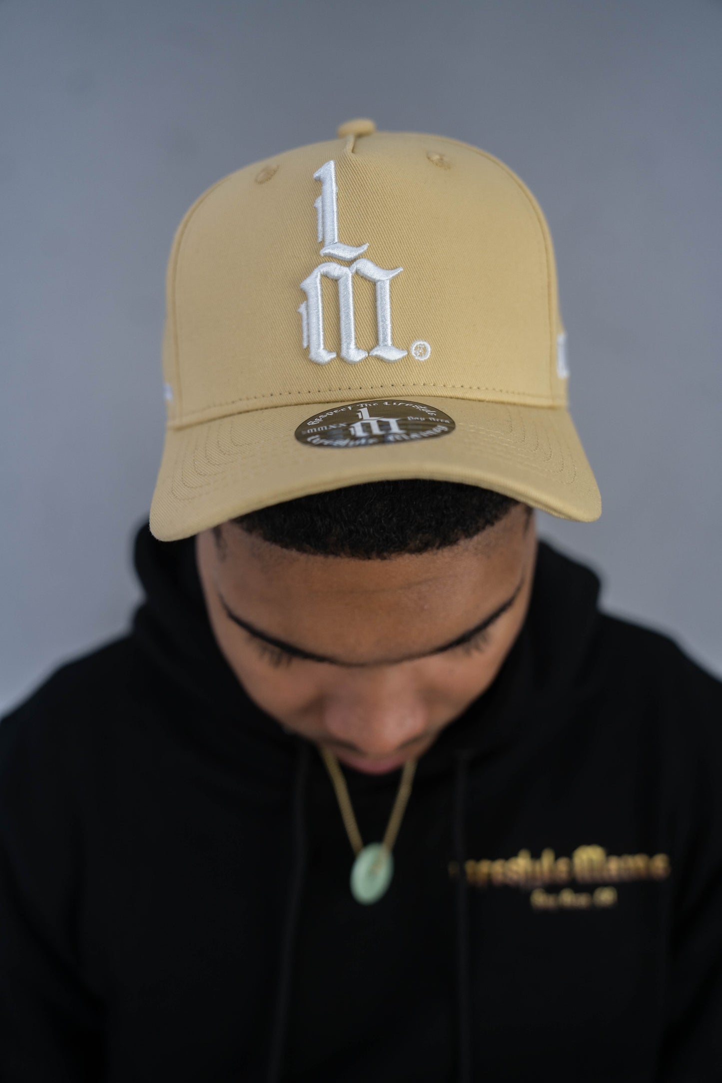 LM Tan Baseball SnapBack Hat