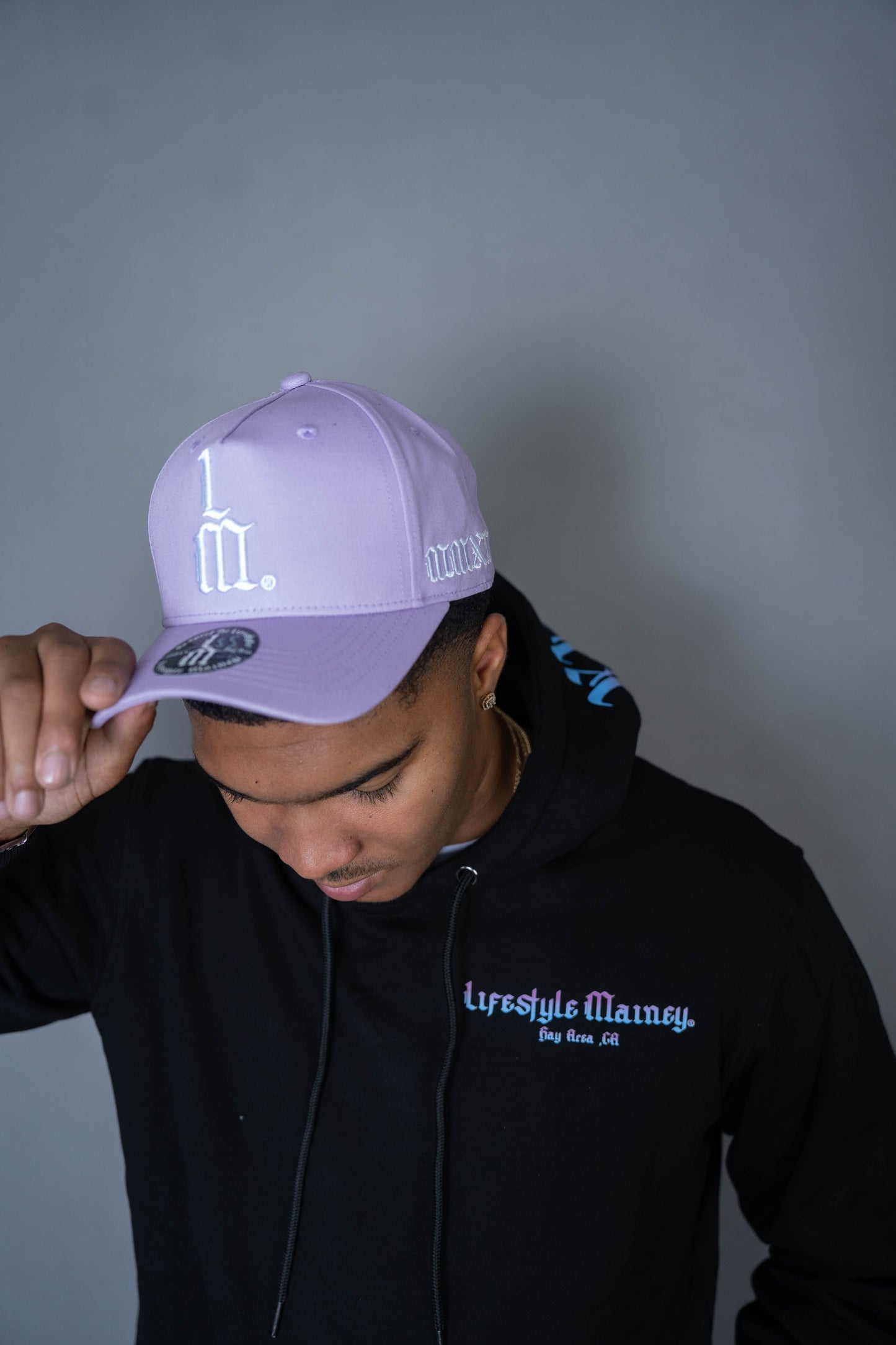 LM Light Purple Baseball SnapBack Hat